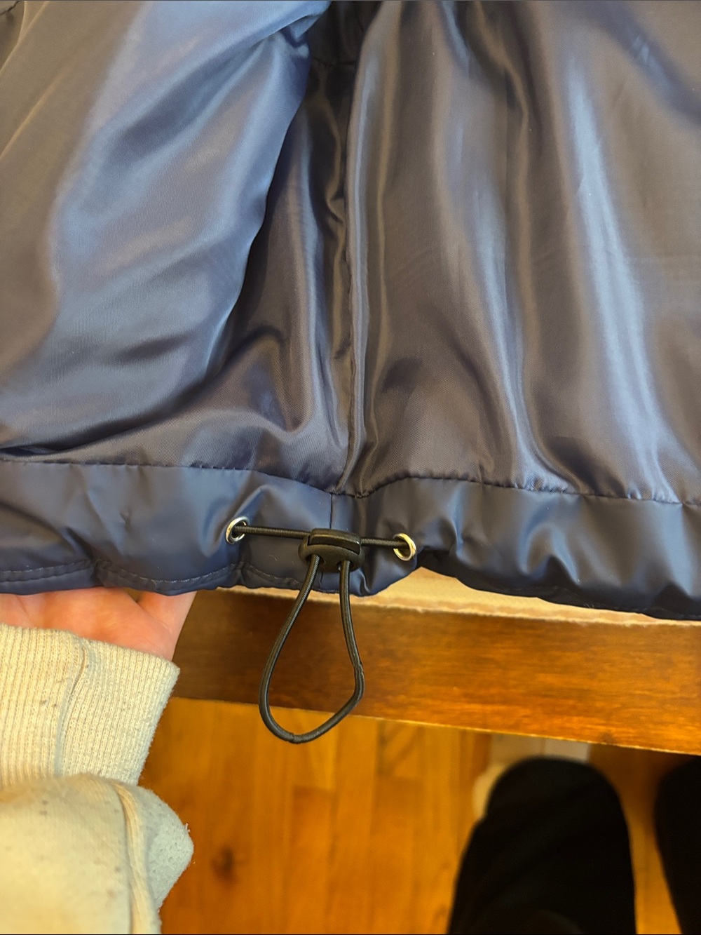 Sleeveless Quilted Puffer Vest - Dark Blue - Picture 4 of 6